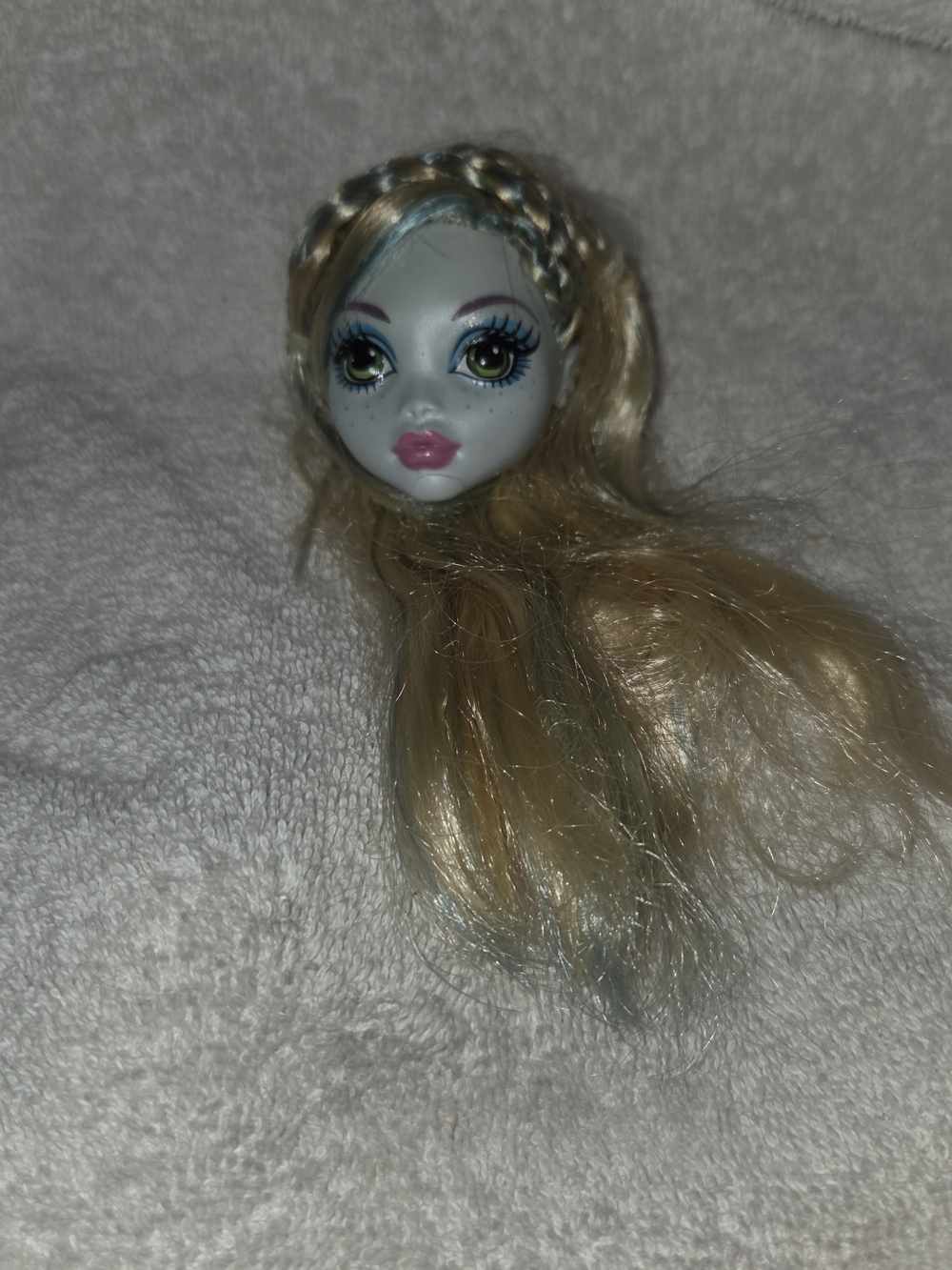 Monster High Lagoona Doll Hair Replacement Head with Braided Detail - Blonde